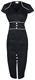 NEW CLASSIC BLACK VINTAGE 1940's 1950's PINUP PENCIL WIGGLE DRESS