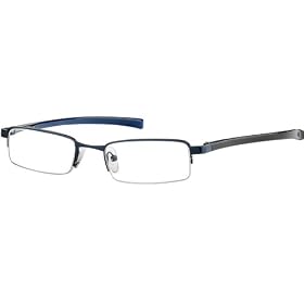 Sunoptic OR51C Gunmetal/Grey Reading Glasses - Strength +1.50 Including Hard Case