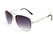 LotFancy Aviator Sunglasses for Men with Case, UV400 Protection, 61MM, Lightweight Eyewear for Driving Fishing Sports, Grey Gradient Lens, Silver Metal Frame