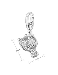 Bauhinia Memorial Sculpture - Platinum Plated Silver Charm