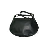 Leather Hobo Sling Handbag in Black Made in the USA and Buttery Soft