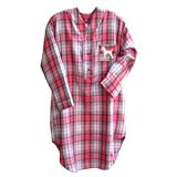 Pink Plaid Poodle White