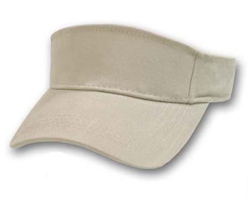 Blank Khaki Adjustable Visor