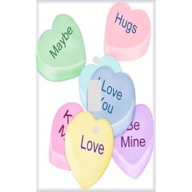 Conversation Hearts Decorative Switchplate Cover