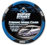 Super Street Steering Wheel Covers - Blue Super Street