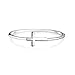 Bling Jewelry 925 Sterling Silver Sideways Cross Crucifix Religious Stackable Ring