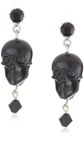 TARINA TARANTINO Iconic Classics Cobra Lily Lucite Skull Drop Earrings