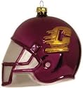 Central Michigan Chippewas NCAA Glass Football Helmet Ornament (3")