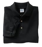 Gildan Ultra Cotton - 61-Ounce Jersey Knit Sport Shirt Black-L