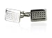 Edgy Metallic Silver Tone Cufflinks by Cuff-Daddy