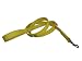 4Ft yellow leather leash with Bone charms
