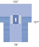 ^Proxima Laparotomy Drape with Pouches - Laparotomy Drape W/Pouches Min.Order is 1 CS ( 12 Each / Case; )