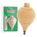 CLASSIC TROMPO WOODEN wood SPINNING TOP SIZE 3"