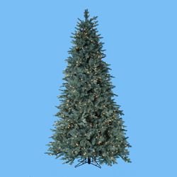 7.5' Pre-Lit Blue Noble Spruce Christmas Tree - Clear Lights