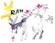 Zodiac T-shirt (White) - Ram (Year of the Ram: 1931, 1943, 1955, 1967, 1979, 1991, 2003.)