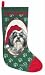 shih tzu - New! Woven Designer Shih Tzu Christmas Stocking by Linda Pickin