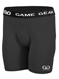 HT113 Mens and Womens Compression Tight-Form Fit Short with Moisture Management, Odor Protection Technology-Great for Basketball, Football, Field Hockey, Lacrosse, Baseball, and Underwear-Colors include Black, Gray, and White-Sizes SM-XXXL