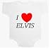 I Love Elvis Baby Ultrasoft Onesie
