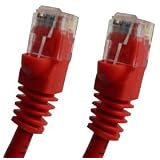 Red Ethernet Network, Patch Cable, Molded Snagless Boot, 14 feet - Connects computer to... by