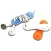 U-Bop CableLINK Capsule Earphone Cable Winder Keep your cables tangle-free "Triple Pack" For Apple iPod , iPhone All Generations (Pink , Black , White)