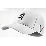Nike TW Tiger Woods Tour FlexFit Golf Cap Hat 2010 Victory Red One M/L White