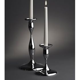 Nambe Eden 11-Inch Candlesticks, Pair by Namb�