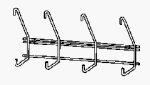 Closetmaid #1129 White Accessory Hooks
