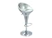 Baxton Furniture Studios Plastic Adjustable Bar Stools, Silver, Set of 2