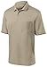 Cornerstone Men's Wrinkle Resistant Pocket Polo Shirt_Tan/Black_Large