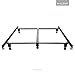 MALOUF Steelock Bed Frame, Cal King, Black