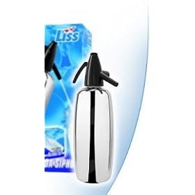 Liss 245 Liss Professional Red and Stainless Steel Soda Siphon 2-qt.