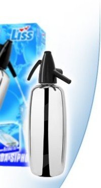 Liss 2-qt. Liss Professional Stainless Steel Soda Siphon, Red