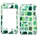 Fits Apple iphone Cell Phone Snap on Protector Faceplate Cover Housing Hard Case - Green Patterns