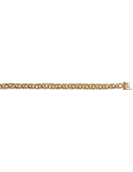 CleverEves 18Kt Yellow Gold Double Charm 7.4mm Bracelet