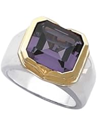 Ann Harrington Jewelry 14k 2-tone Gold 12x10 mm Emerald Channel Set Ring Setting