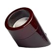 Single Round Watch Winder for Automatic Watches with Built IC Timer Battery AC or Battery Operation Cherry Finish