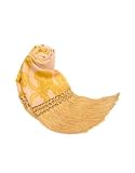 Versace - Versace Pink & Gold Baroque Print Fringed Stole Scarf