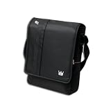 Sony DVP-FX930 9-Inch Portable DVD Player CaseCrown Vertical Multi Pocket Messenger Bag - Black