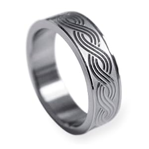 Titanium Infinity Knot Wedding Band Or