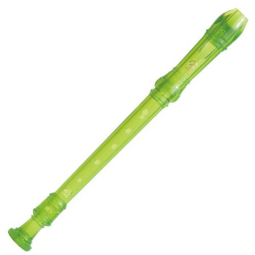 Yamaha YRS-20 Soprano Translucent Recorder with Baroque Fingering Translucent Green