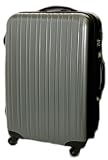 TSAロック搭載 キャリーバッグ スーツケースFK21011 ハーフミラーMirage ダルグレイ　M型(4～7日用)の画像