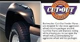 Bushwacker 40019-11 Cut Out Fender Flares - Front Pair