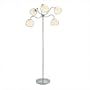 Times Square Floor Lamp (Chrome) (65"H x 33"W x 33"D)