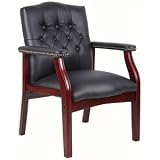Boss Traditional Black Caressoft Guest Chair Black