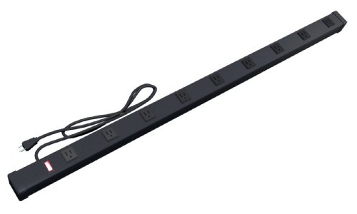Stanley 31610 Surge Protector 9-Outlet Power Strip with 6-Foot Cord, Black
