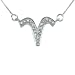 Sterling Silver Zodiac Sign Aries Pendant Necklace, 
