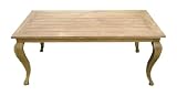 Ambientehome 68237 Tisch Grenada Barock-Stil Teak retro recycelt ca. 200 x 100 x 75 cm