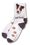 Sporting Goods : Pair of Jack Russell Roll Down Socks - Great Gift for Dog Lover