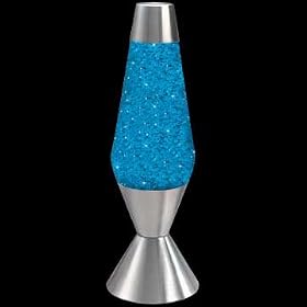 Lava Lamp Original Brand 52 OZ - Turquoise Liquid with Silver Glitte by Lava Brand