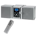 Clatronic MC 1034 Kompaktanlage (CD-Player, UKW-/MW-Tuner, 100 Watt PMPO Verstärker, 2-Wege Lautsprecher) silber/schwarz